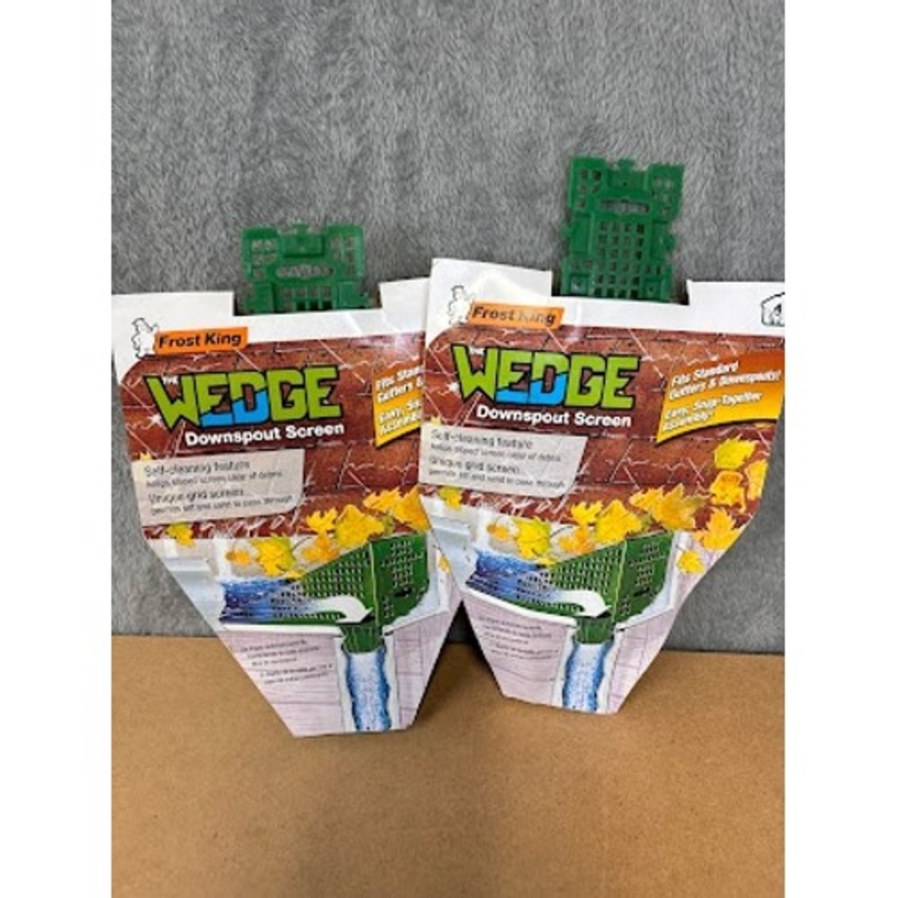 Frost King The Wedge‎ Downspout Screen Gutter Guard Green 2 Pack GDS2